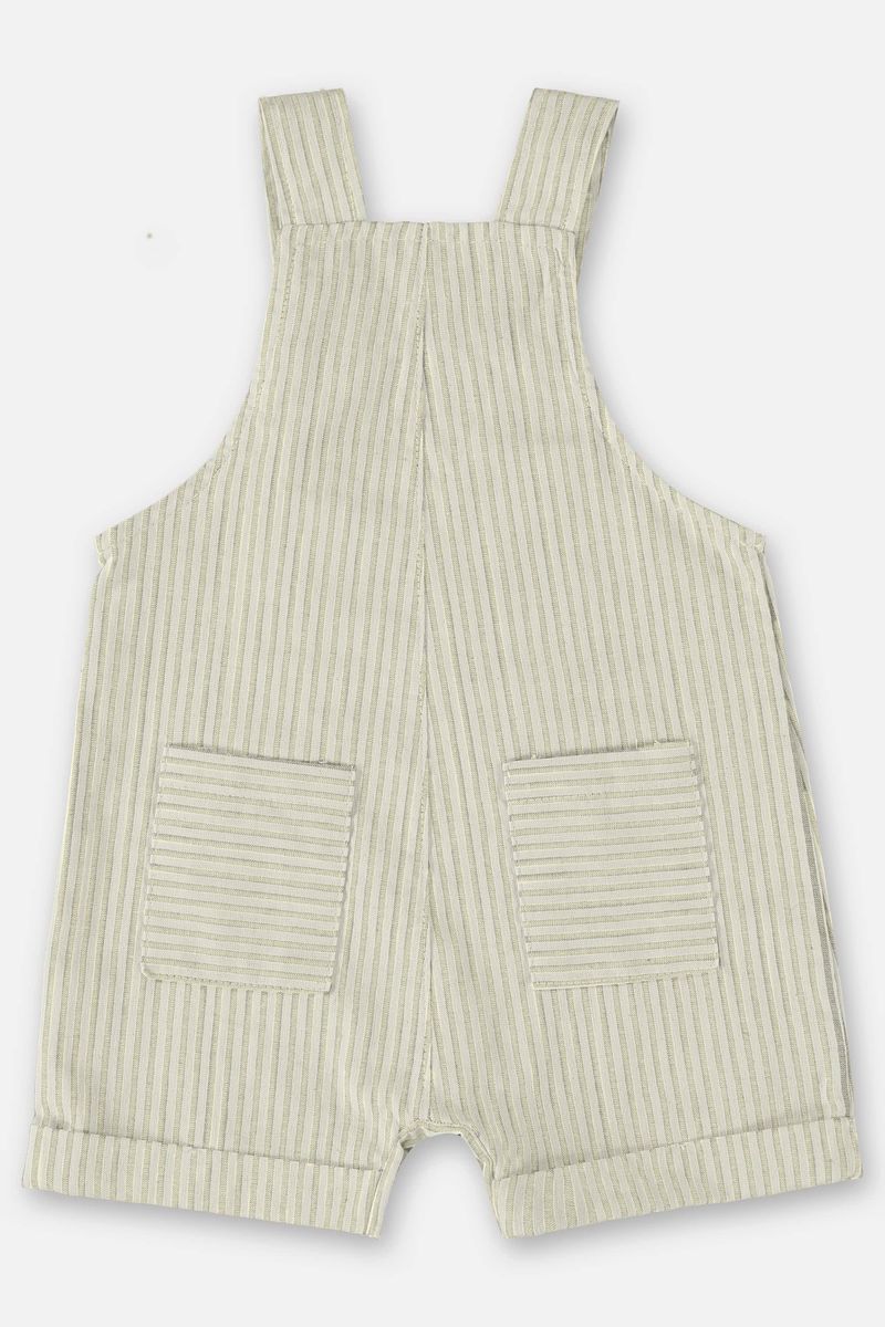 Jardineira-para-Bebe-Menino-em-Cadore-Listrado--Bege--Up-Baby