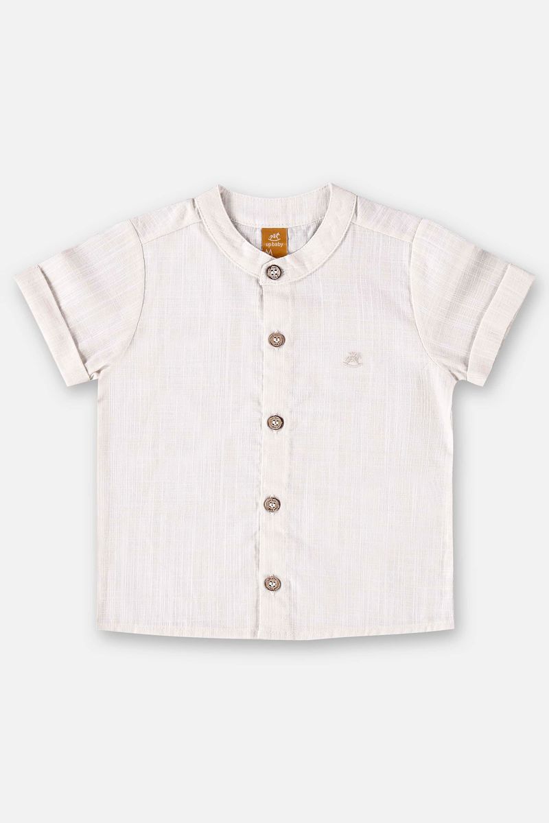 Bata-Manga-Curta-para-Bebe-Menino--Cinza--Up-Baby