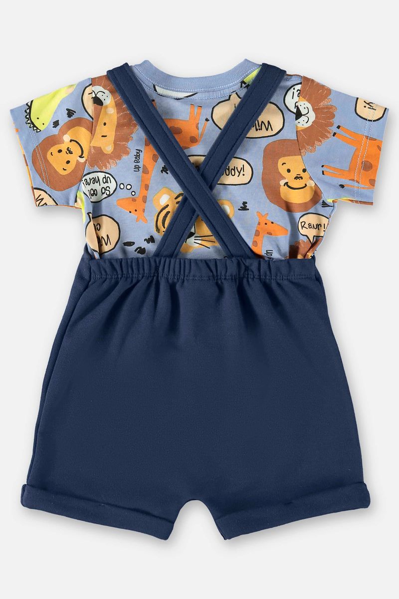 Conjunto-para-Bebe-Menino-com-Jardineira-e-Body--Azul-Marinho--Up-Baby
