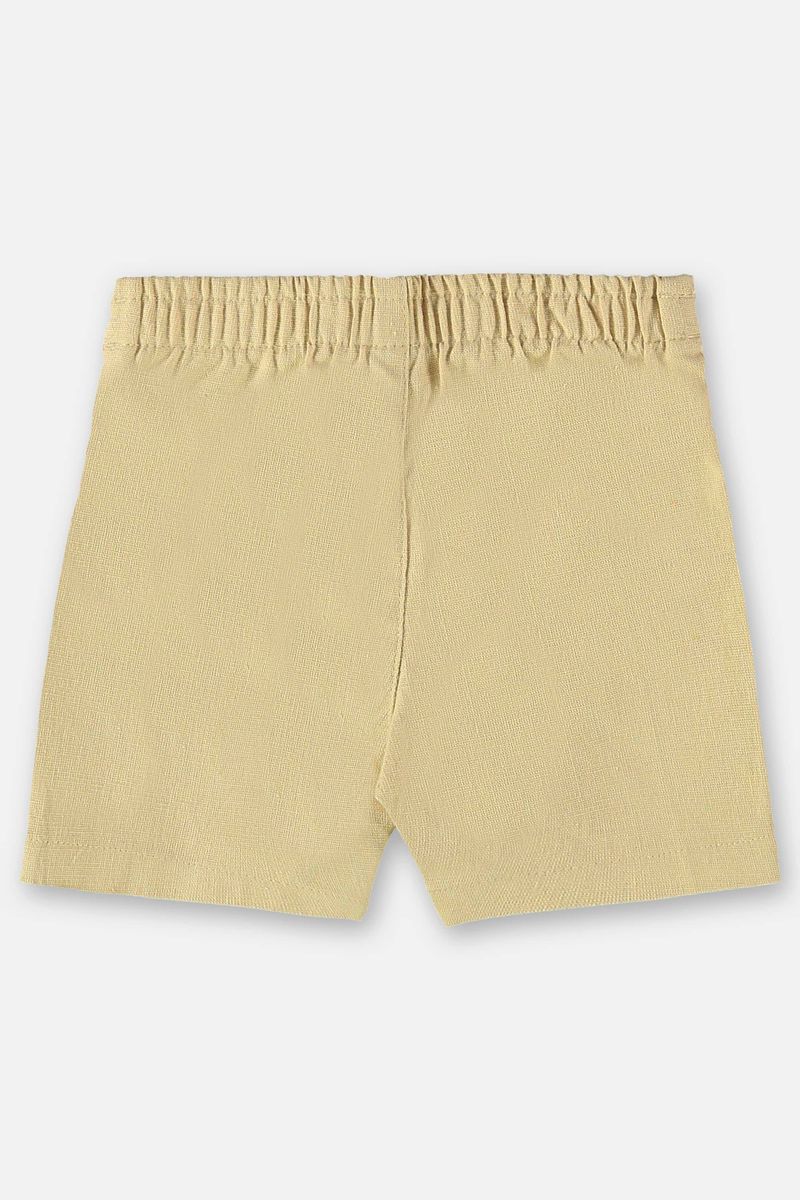 Bermuda-para-Bebe-Menino-em-Linho--Bege--Up-Baby