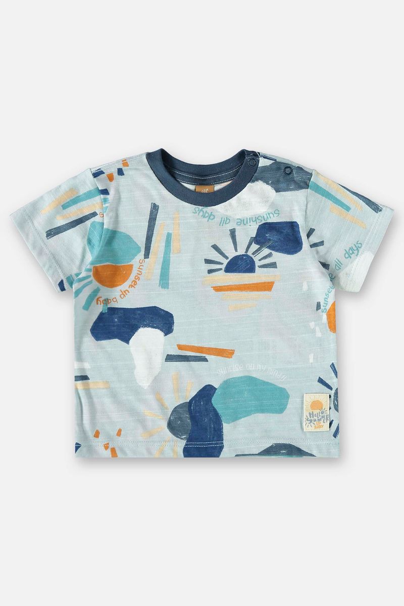 Conjunto-para-Bebe-Menino-com-Camiseta-e-Bermuda--Azul--Up-Baby