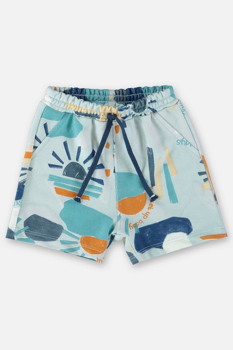 Conjunto-para-Bebe-Menino-com-Camiseta-e-Bermuda--Azul--Up-Baby