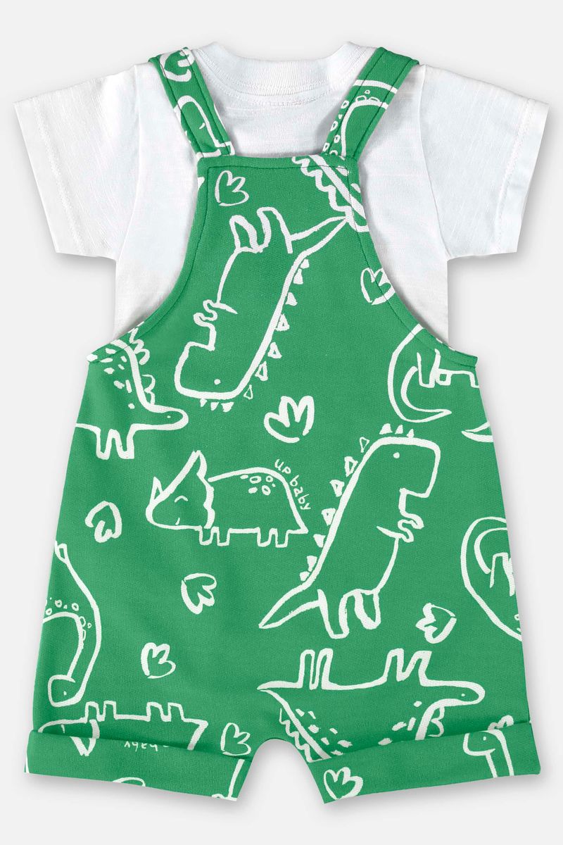 Conjunto-Jardineira-e-Body-para-Bebe-Menino--Verde--Up-Baby