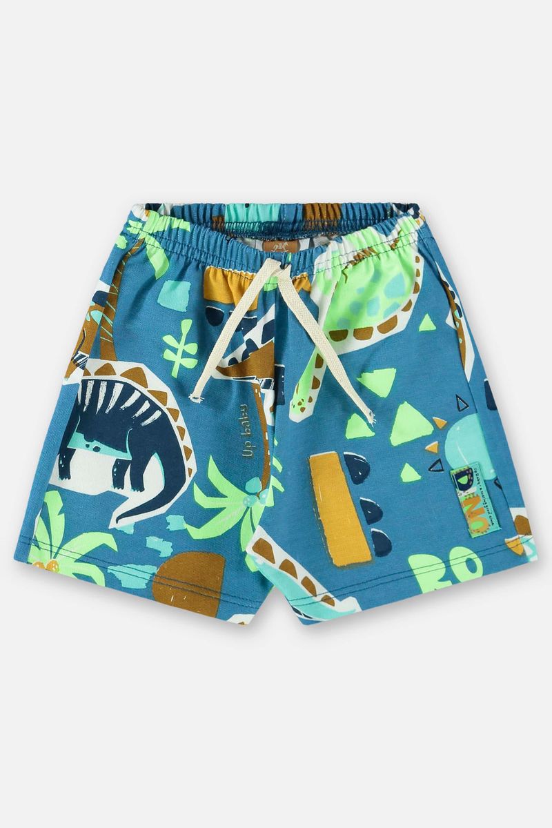 Conjunto-para-Bebe-Menino-com-Camiseta-e-Bermuda--Azul--Up-Baby
