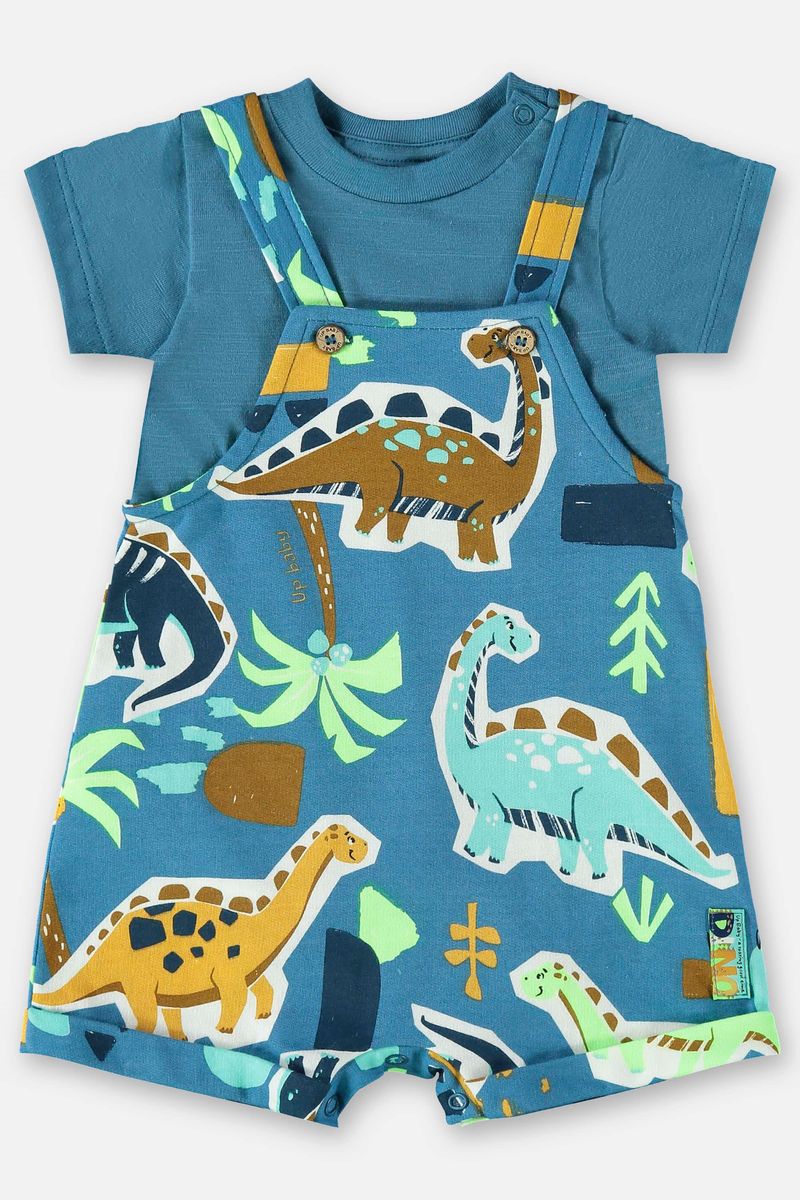 Conjunto-para-Bebe-Menino-com-Body-e-Jardineira--Azul--Up-Baby