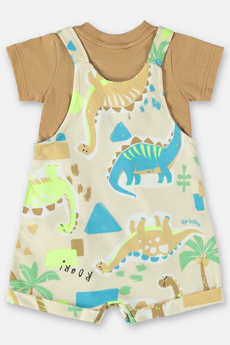 Conjunto-para-Bebe-Menino-com-Body-e-Jardineira--Marrom--Up-Baby