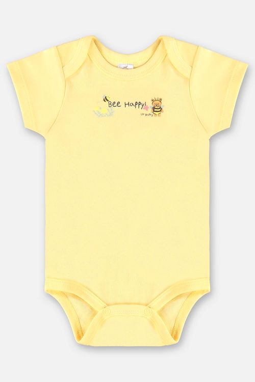 Body Essentials para Bebê Menina em Suedine (Amarelo) Up Baby