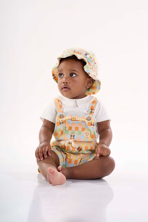 Bucket Hat Comfy Unissex para Bebê em Suedine (Bege) Up Baby