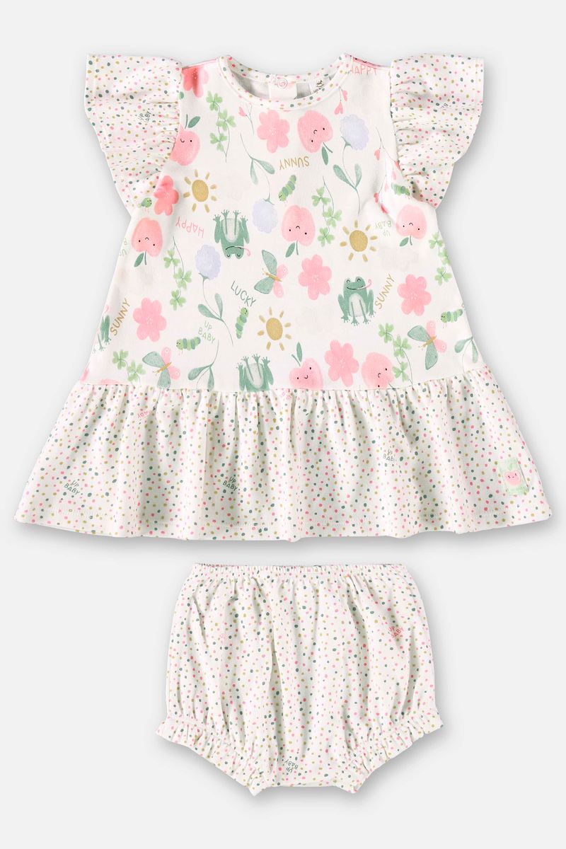 Conjunto-para-Bebe-Menina-com-Vestido-e-Calcinha
