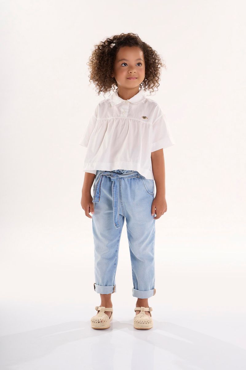 Calca-Clochard-em-Jeans-Infantil-para-Meninas--Azul--Up-Baby