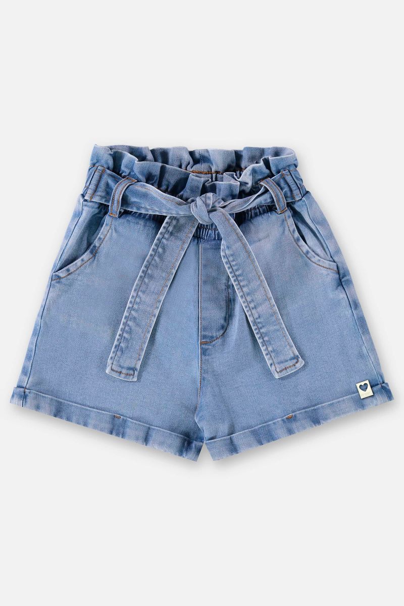 Short-Infantil-para-Menina-em-Jeans--Azul--Up-Baby