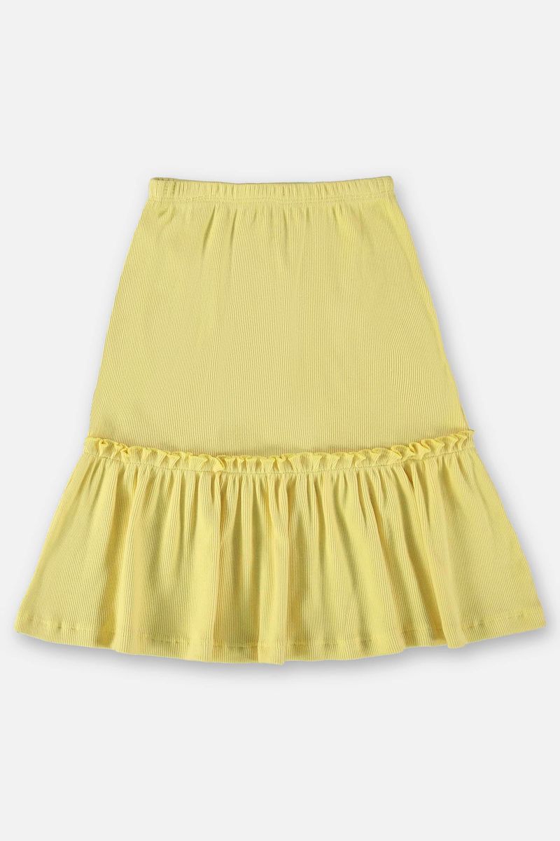 Conjunto-Infantil-Nature-para-Menina-com-Bata-e-Saia--Amarelo--Up-Baby