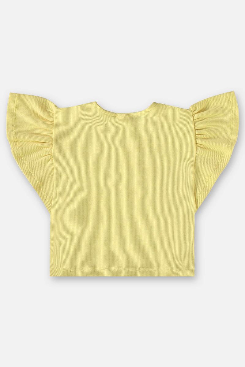 Conjunto-Infantil-Nature-para-Menina-com-Bata-e-Saia--Amarelo--Up-Baby