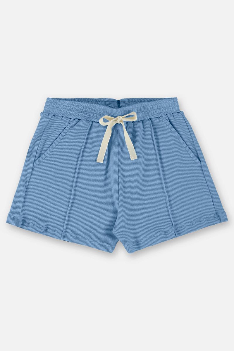 Conjunto-Infantil-para-Menina-com-Blusa-e-Shorts--Azul--Up-Baby