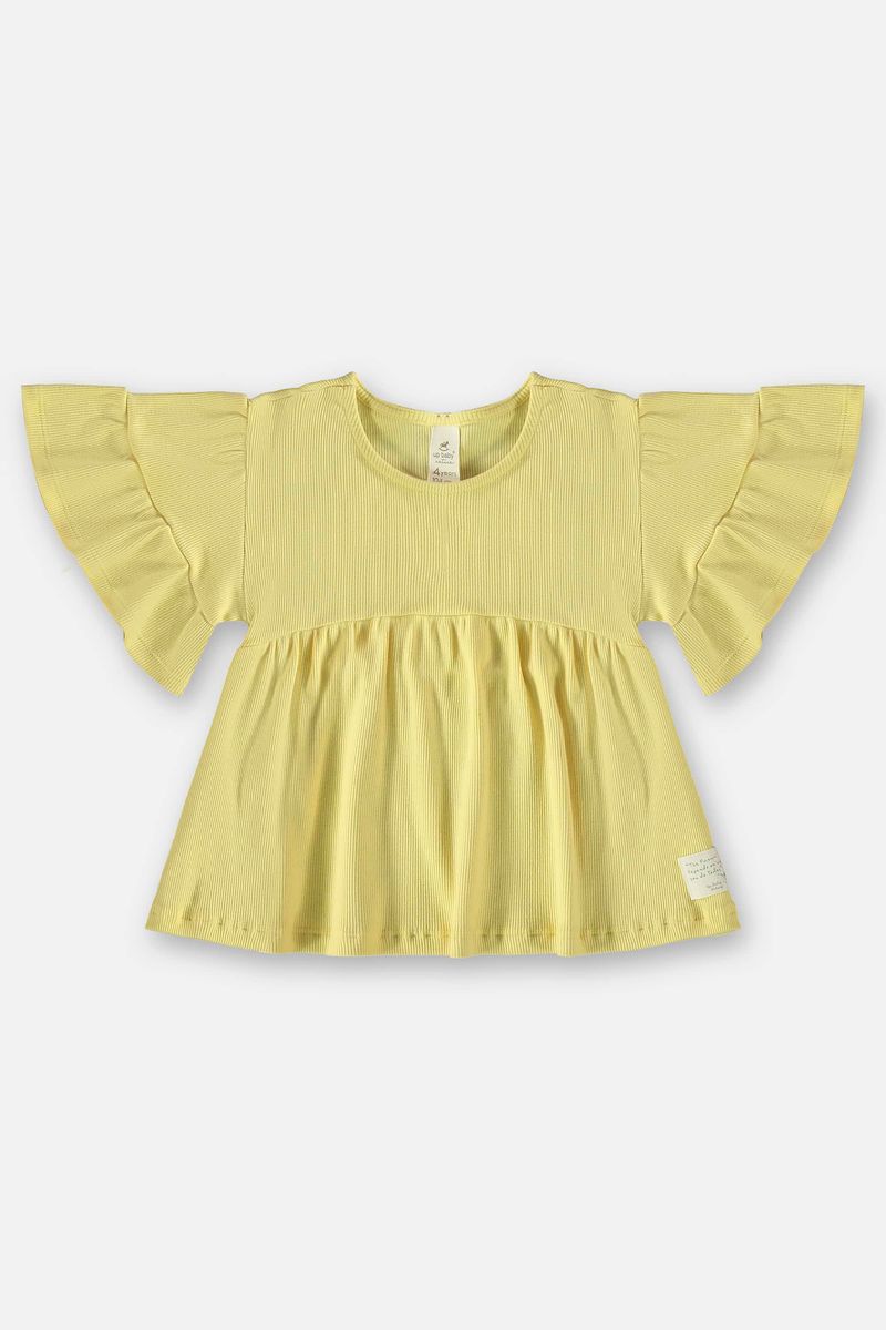 Conjunto-Infantil-para-Menina-com-Blusa-e-Shorts--Amarelo--Up-Baby