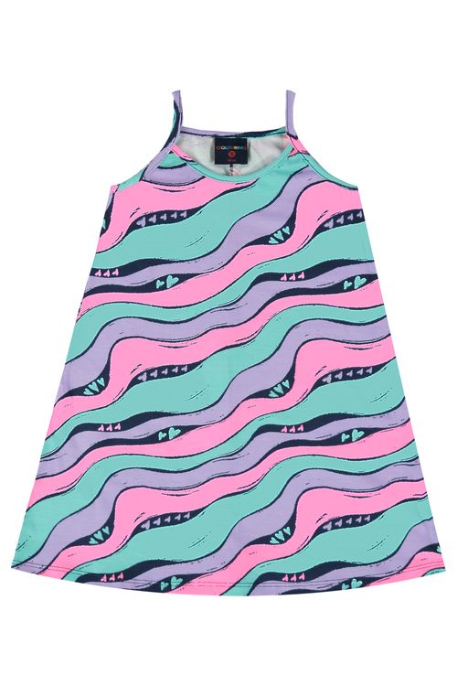 Vestido em Meia Malha para Menina (Roxo) Guloseima