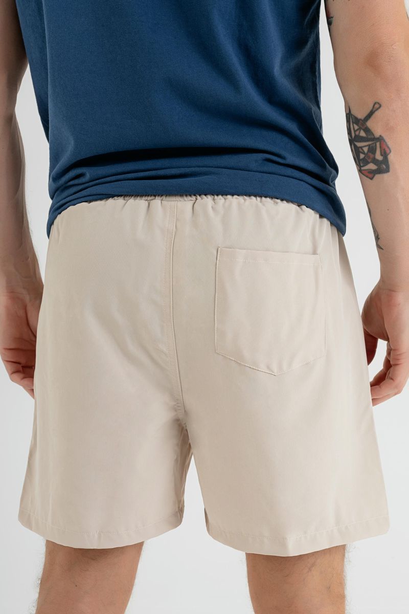 Shorts-Masculino-em-Microfibra-Bege