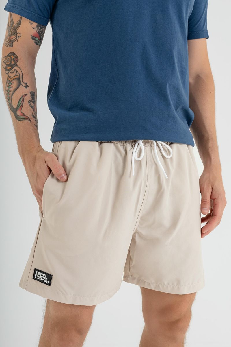 Shorts-Masculino-em-Microfibra-Bege