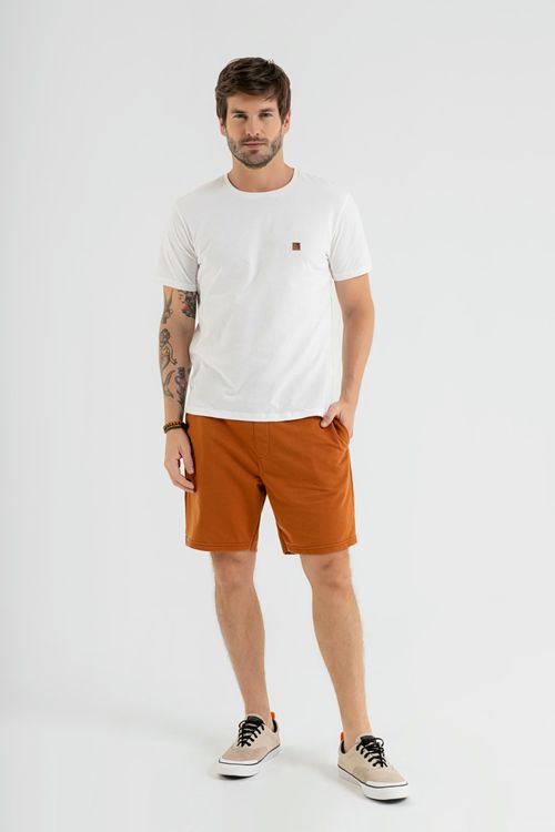 Camiseta Manga Curta em Meia Malha (Branco) The Philippines