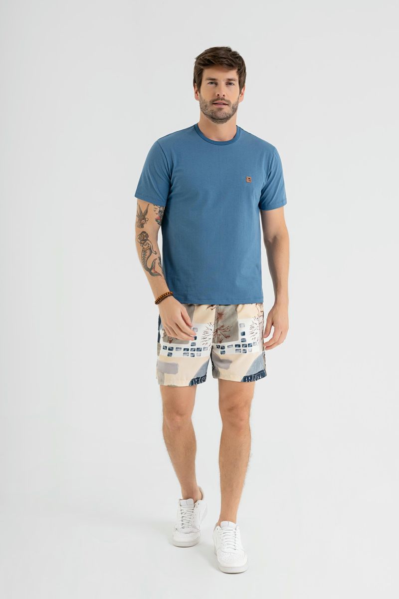 Camiseta-Manga-Curta-em-Meia-Malha-Azul