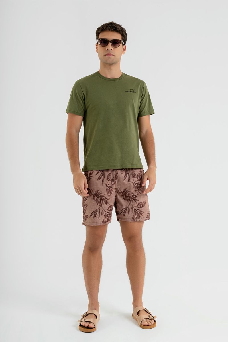 Camiseta-Masculina-em-Meia-Malha-Verde