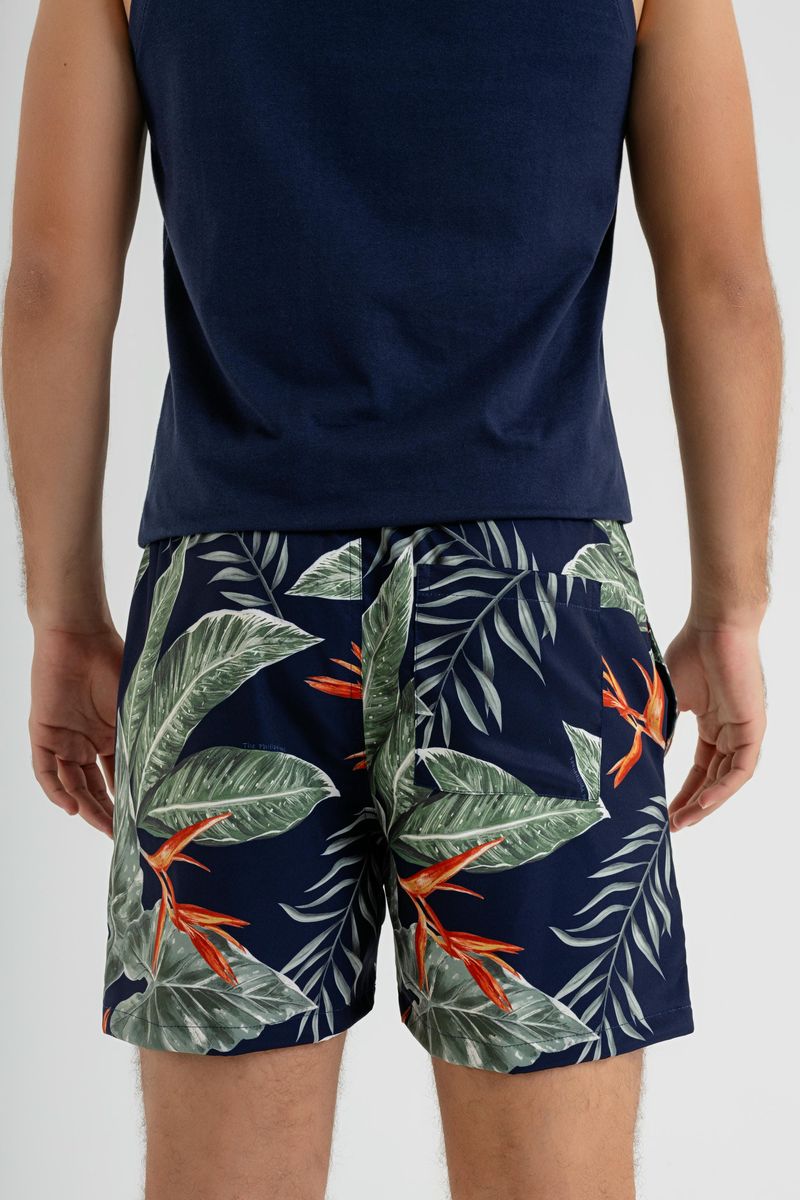 Shorts-Masculino-em-Microfibra-Azul-Marinho