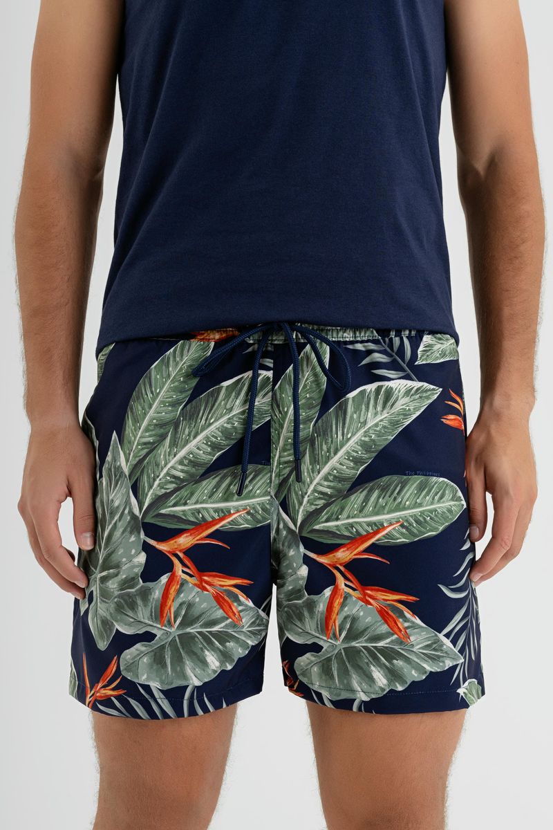 Shorts-Masculino-em-Microfibra-Azul-Marinho