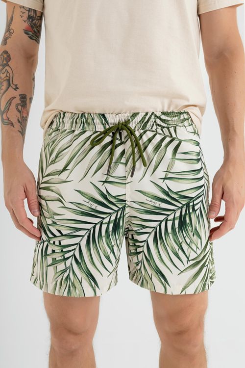 Shorts Masculino em Microfibra (Off White) The Philippines