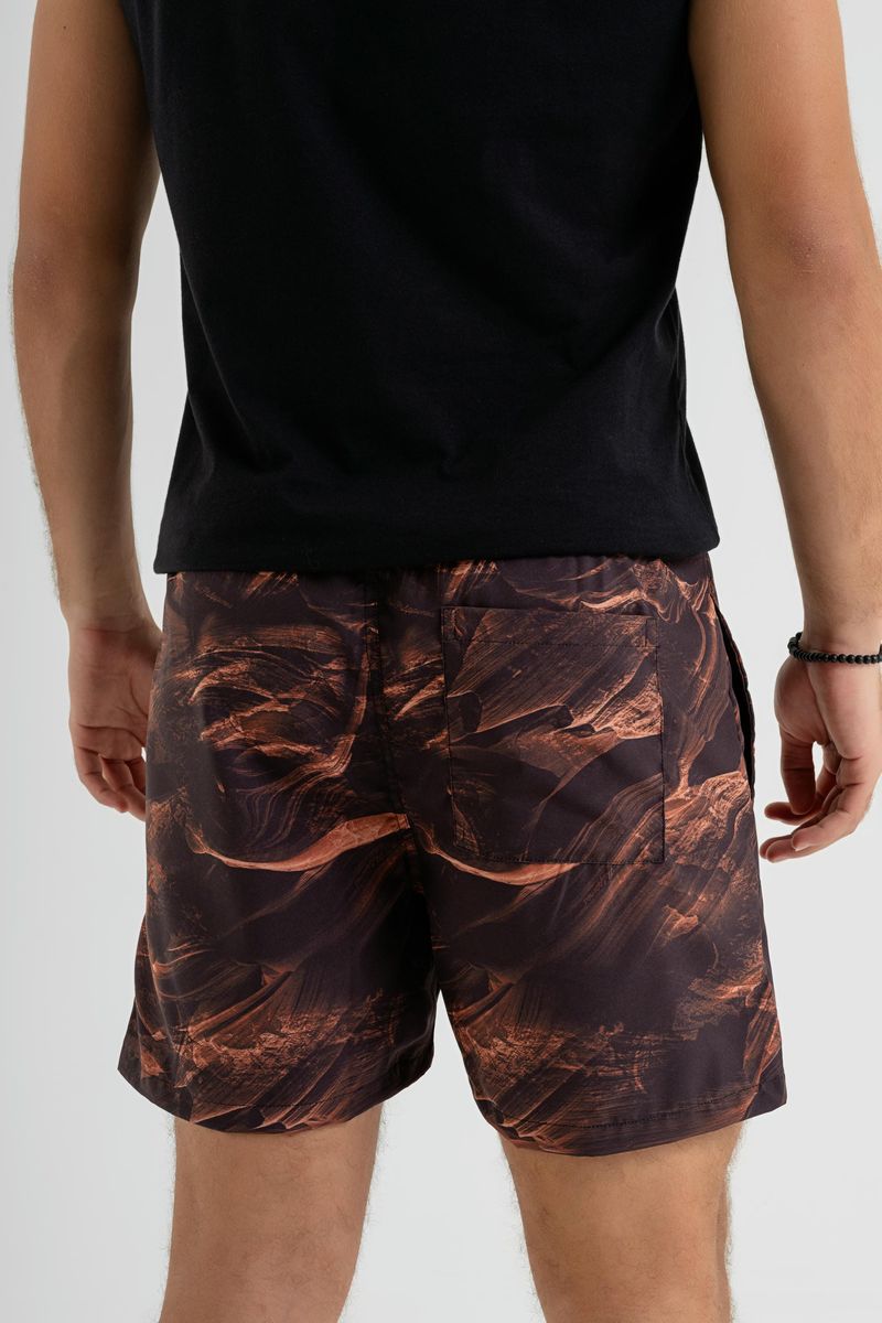 Shorts-Masculino-em-Microfibra-Marrom