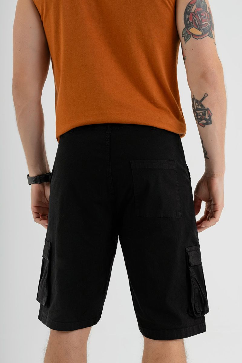 Bermuda-Masculina-em-Sarja--Preto--The-Philippines