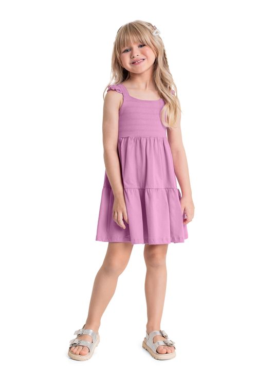 Vestido Infantil para Menina (Roxo) Quimby