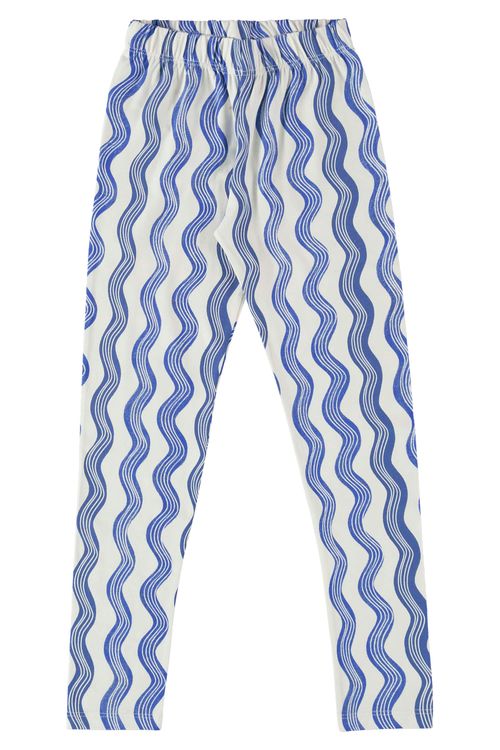 Legging Infantil Estampada para Menina (Azul) Bee Loop