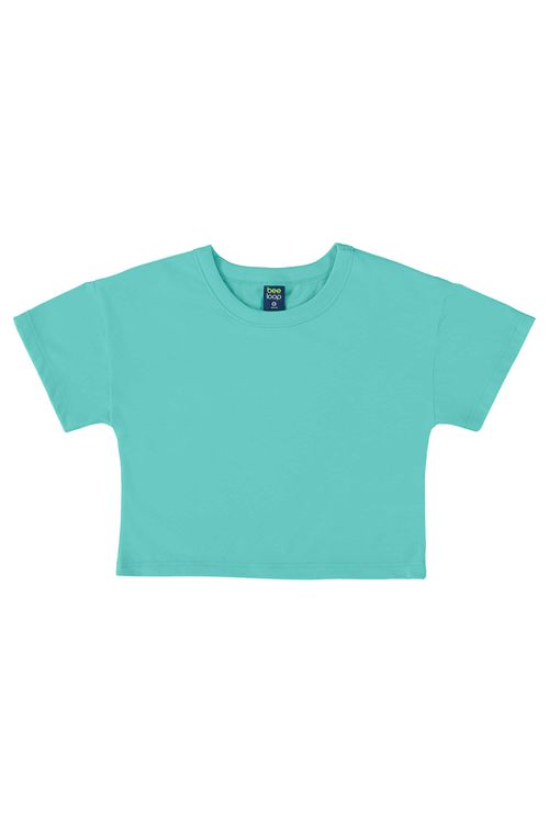 Camiseta Básica para Menina (Azul) Bee Loop