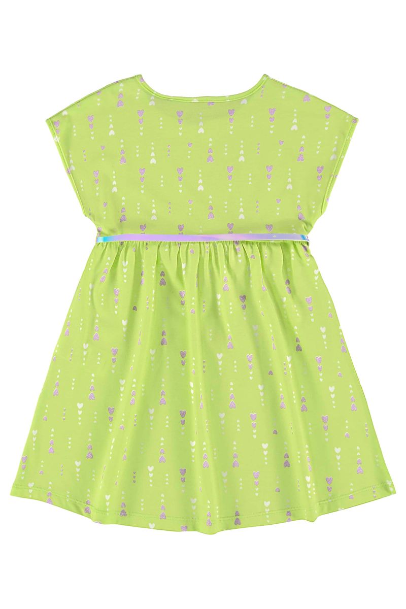 Vestido-com-Cinto-para-Menina-Verde-Bee-Loop