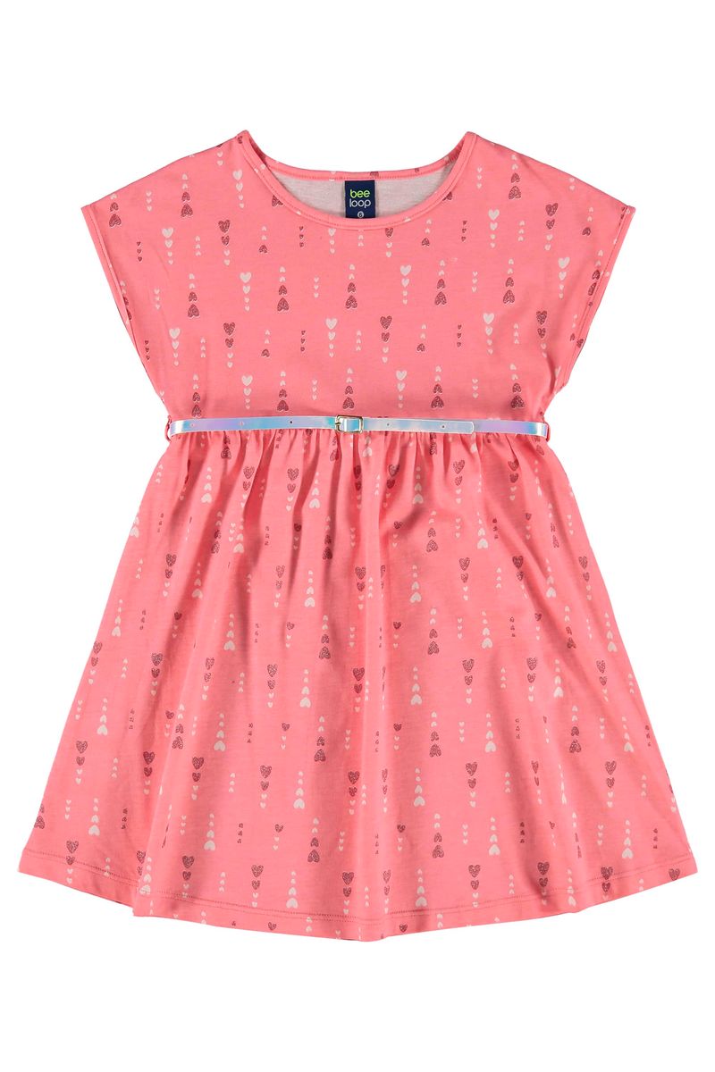 Vestido-com-Cinto-para-Menina-Rosa-Bee-Loop
