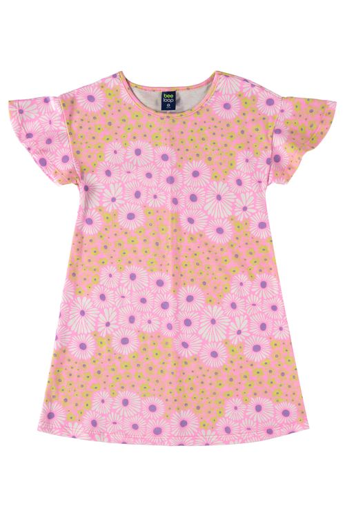 Vestido para Menina (Rosa) Bee Loop