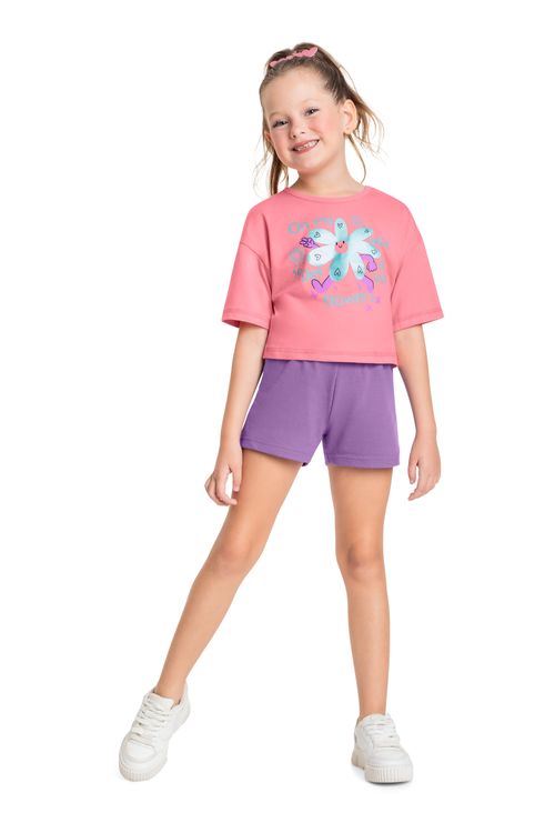 Blusa Infantil para Menina (Rosa) Bee Loop