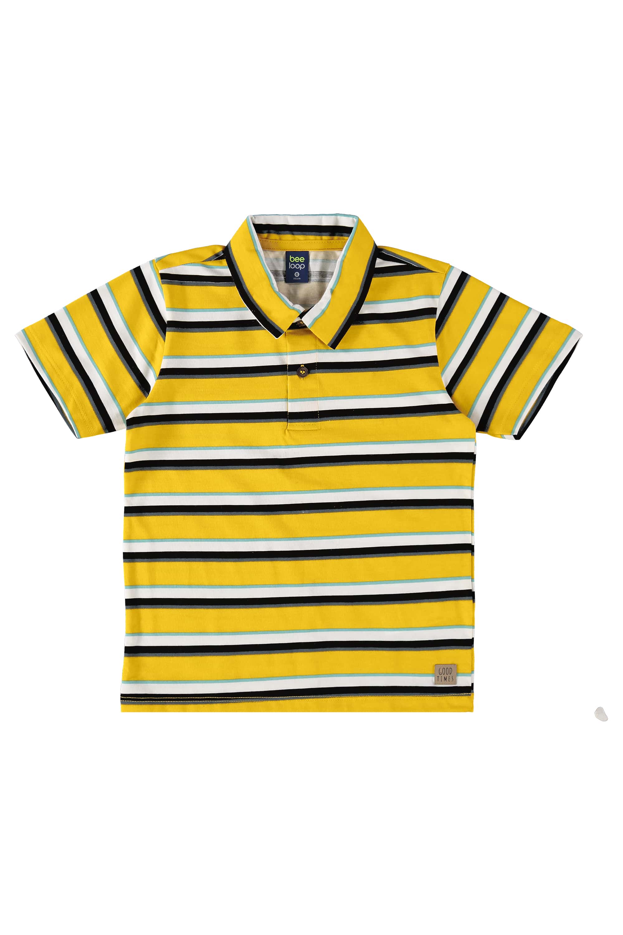 Camisa Polo Infantil para Menino (Amarelo) Bee Loop