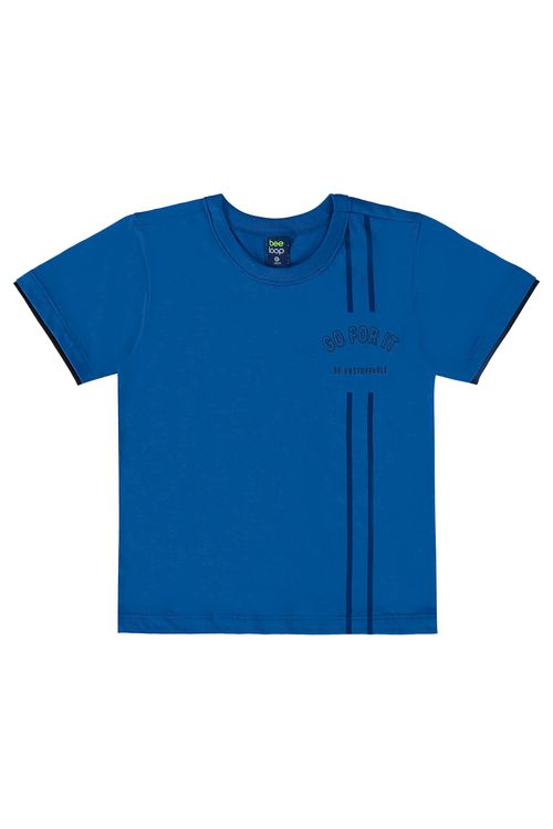 Camiseta Infantil para Menino (Azul) Bee Loop