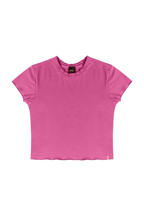 Blusa Básica Juvenil para Menina (Rosa Pink) Gloss