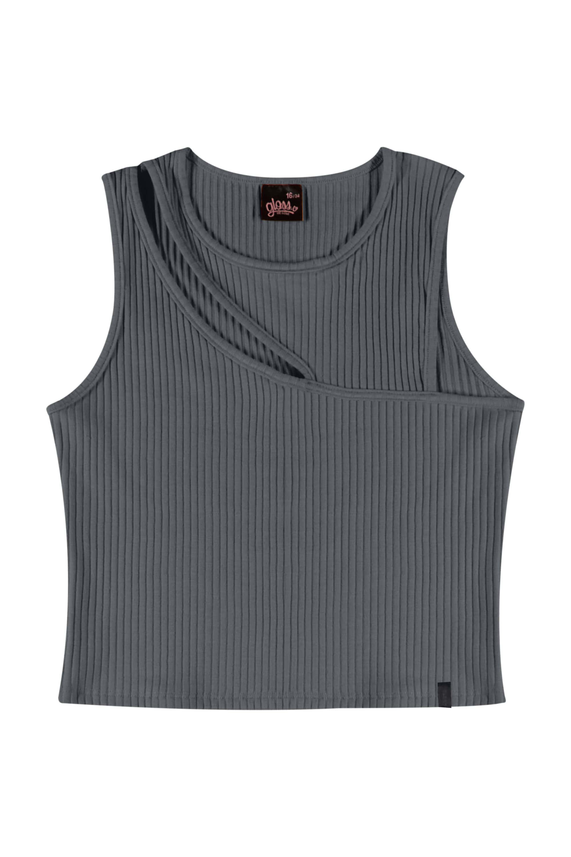 Regata Juvenil para Menina (Cinza) Gloss