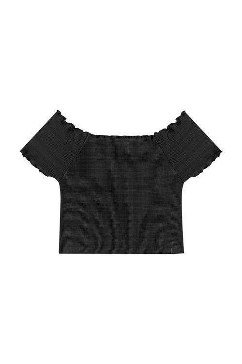 Blusa Juvenil para Menina (Preto) Gloss