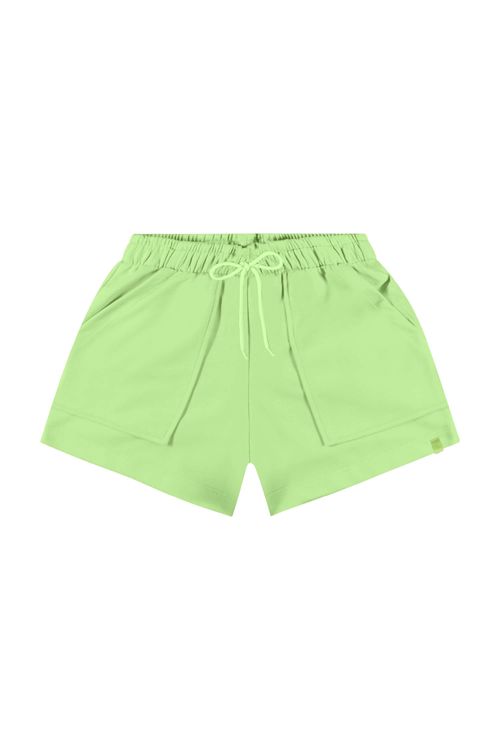 Short Juvenil para Menina (Verde) Gloss