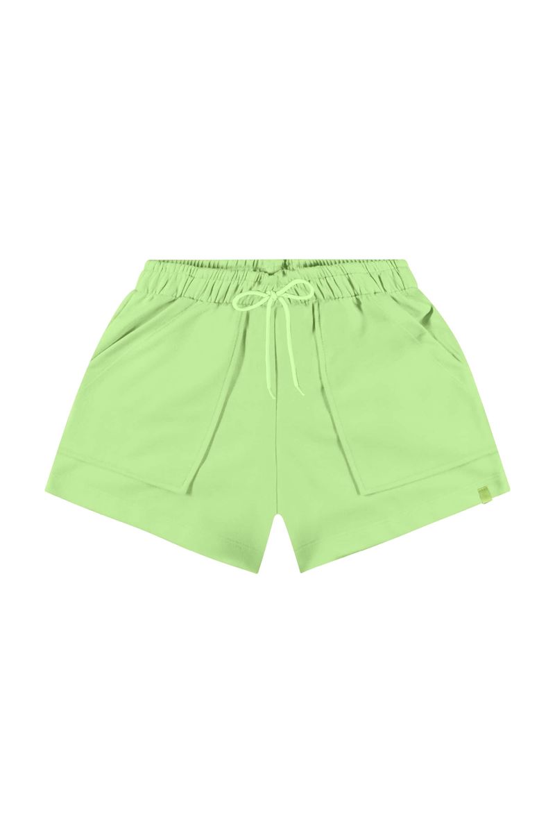 Short-Juvenil-para-Menina-Verde-Gloss