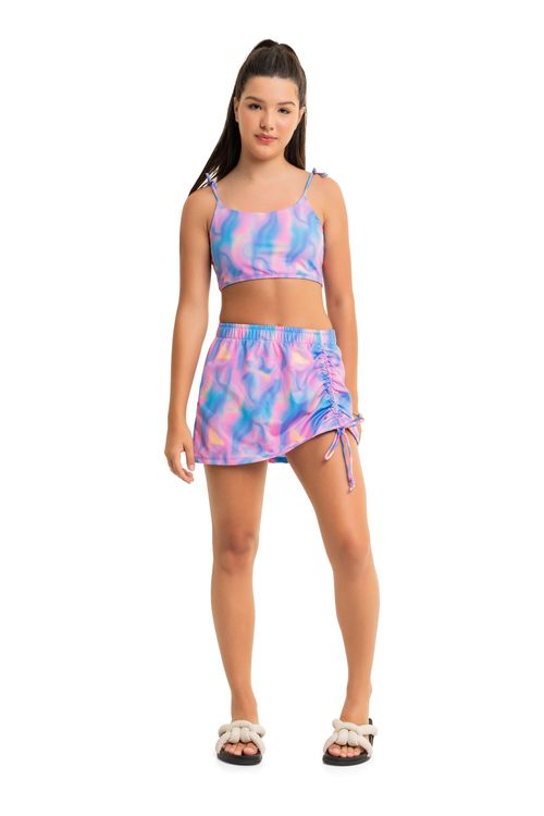 Saída de Praia Juvenil com FPS+50 (Roxo) Gloss