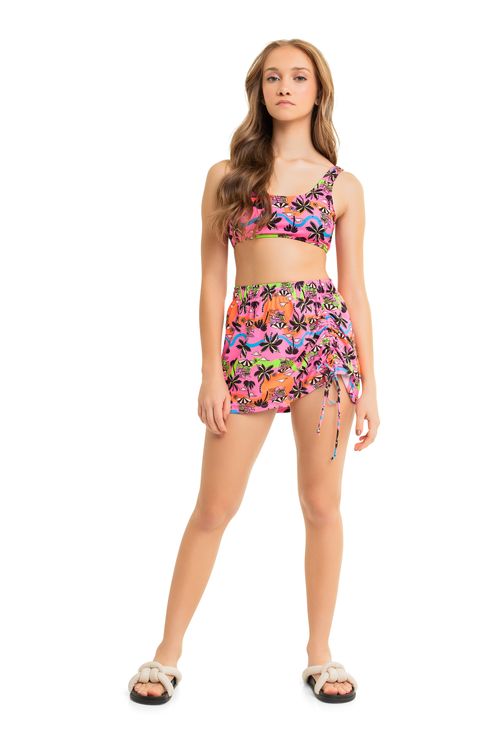 Saída de Praia Juvenil com FPS+50 (Rosa) Gloss
