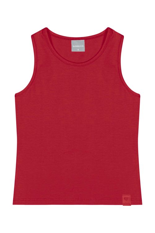 Regata Básica Infantil para Menina (Vermelho) Quimby