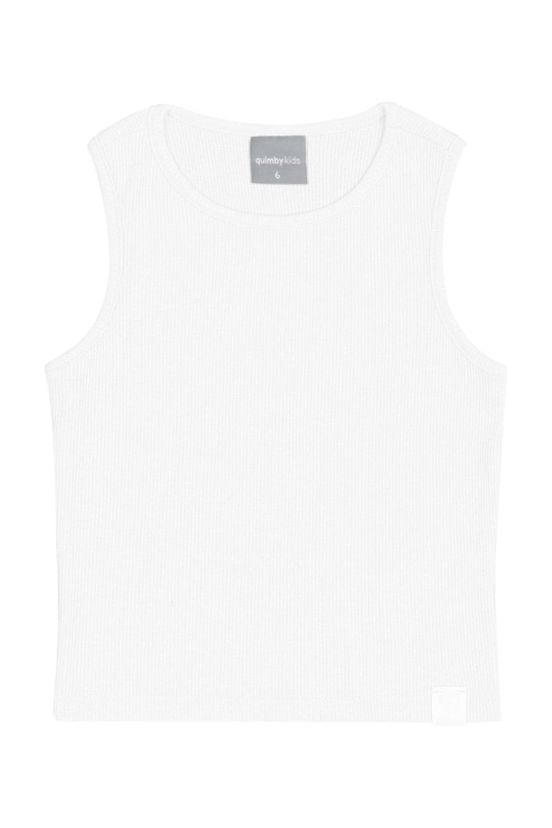 Cropped-Basico-em-Ribana-para-Menina-Branco
