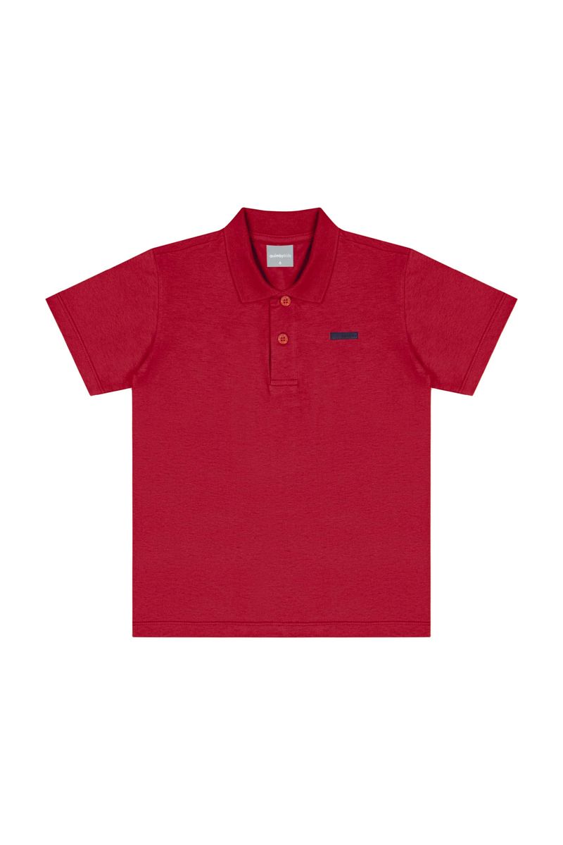 Camisa-Polo-Infantil-em-Meia-Malha-para-Menino-Vermelho