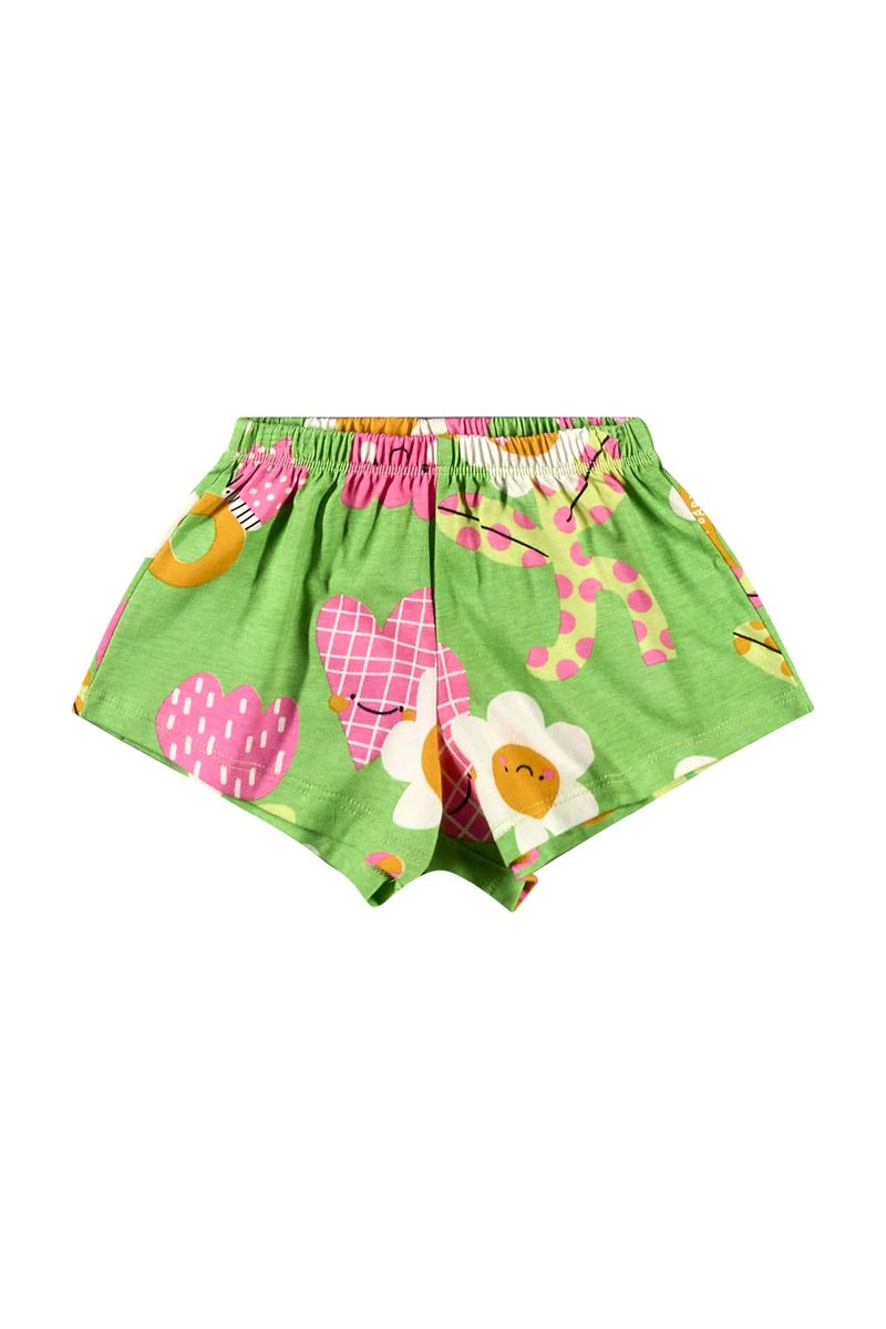 Conjunto-com-Bata-e-Short-Floral-para-Bebe-Menina-Verde